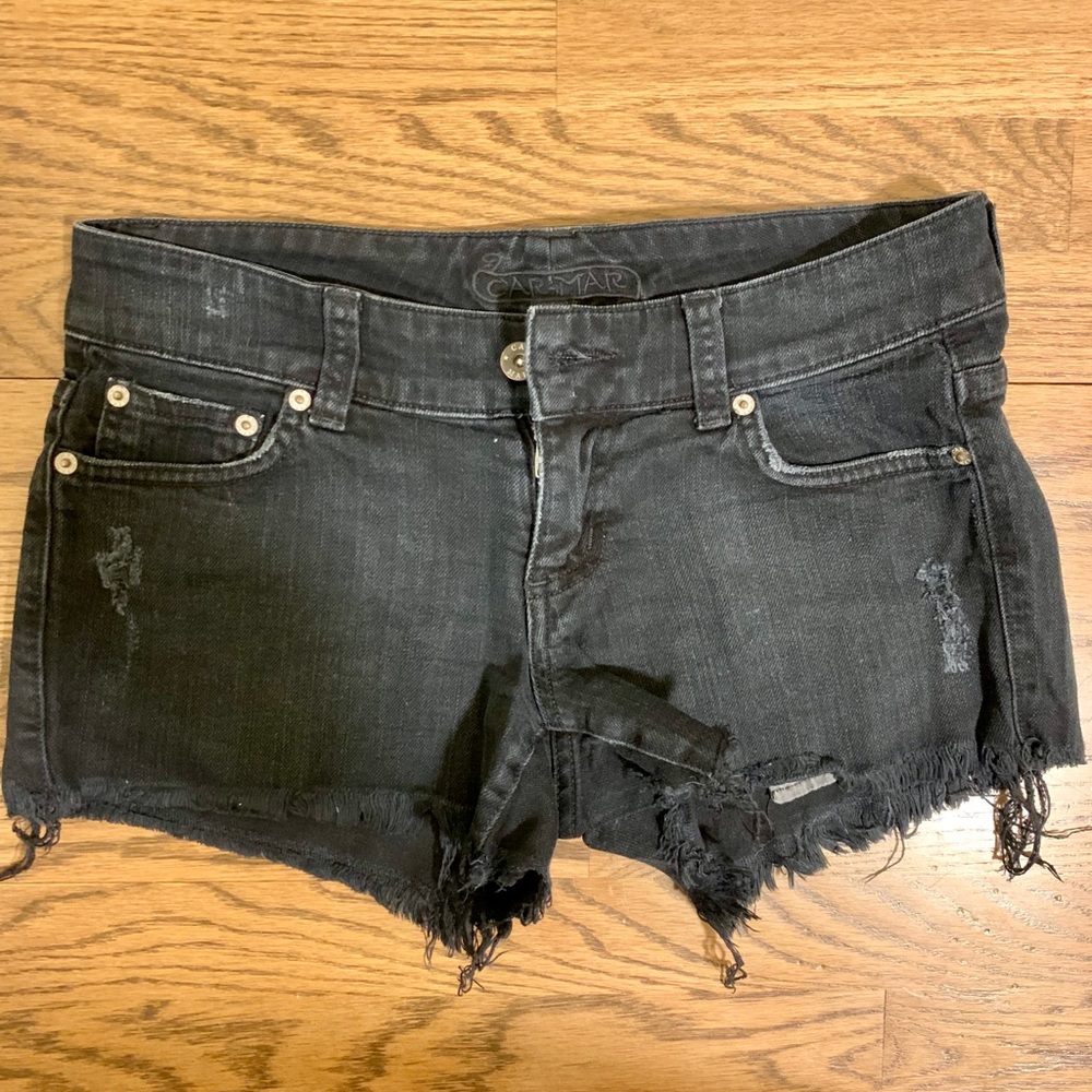 Carmar denim black shorts